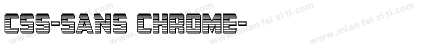 CSS-SANS Chrome字体转换